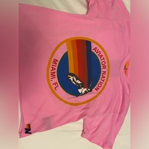 Signature Miami boyfriend tee - neon pink, medium